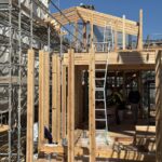 三重県伊賀市で建設中の学生寮
