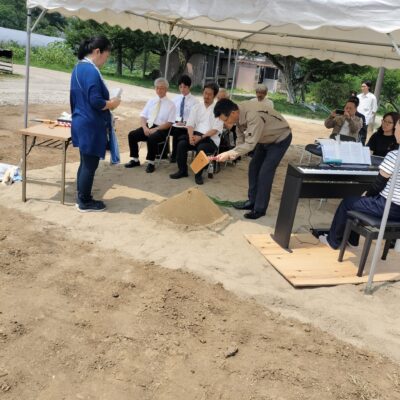 愛農学園　新女子寮建築スタ－ト